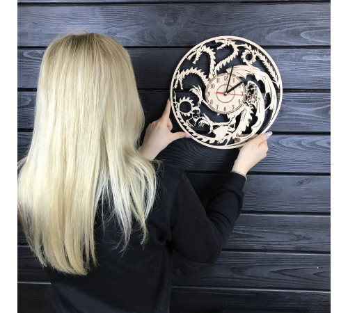 Große originelle Wanduhr für das Wohnzimmer "Game of Thrones"