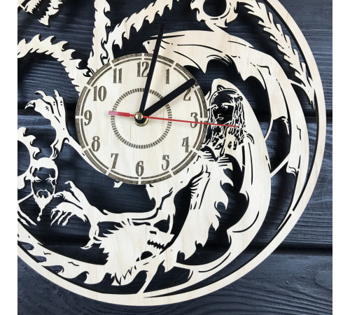 Große originelle Wanduhr für das Wohnzimmer "Game of Thrones"