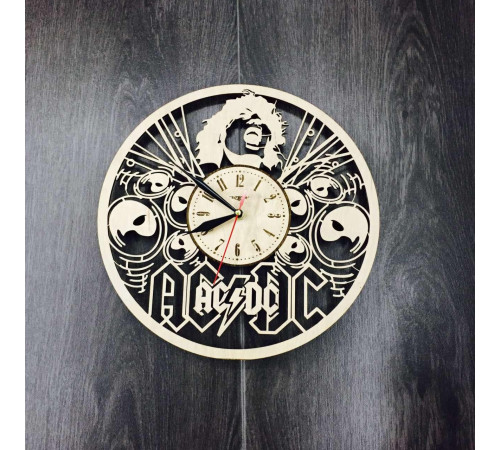 AC/DC Konzept Wanduhr