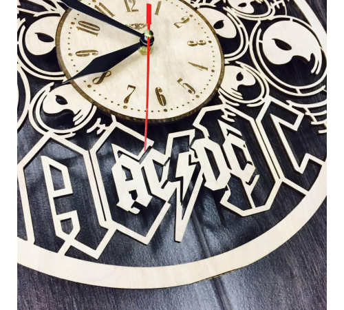 AC/DC Konzept Wanduhr