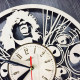 AC/DC Konzept Wanduhr
