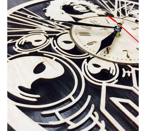 AC/DC Konzept Wanduhr