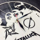 Holzwanduhr "Metallica"