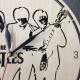 Large original wall clock "The Beatles era"