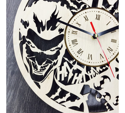 Lautlose Wanduhr "Batman"