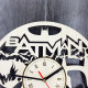 Lautlose Wanduhr "Batman"