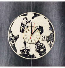 Holzkunst-Wanduhr 