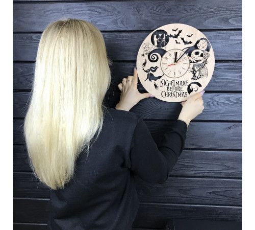Große Wanduhr „Nightmare before Christmas“