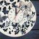 Wall clock on the beach "Flight of Butterflies"