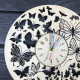 Wall clock on the beach "Flight of Butterflies"