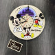 Handmade colorful wall clock "Walt Disney"