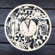 Large wall clock from the shore of "Planet Star Wars"