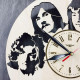 Wooden round art wall clock "Led Zeppelin"