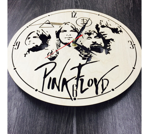 Pink Floyd Silent Wooden Wall Clock