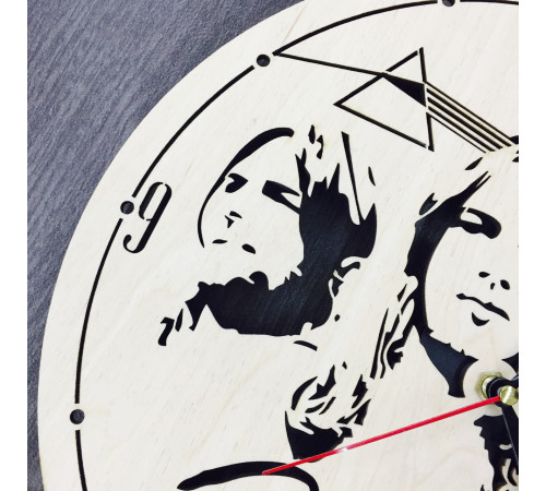 Pink Floyd Silent Wooden Wall Clock