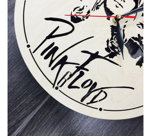 Pink Floyd Silent Wooden Wall Clock
