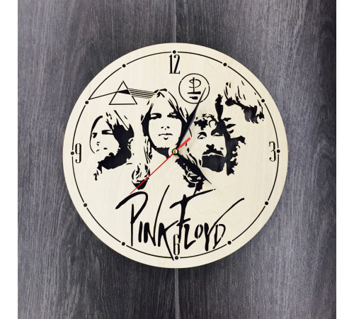 Pink Floyd Silent Wooden Wall Clock