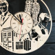 Laser-engraved Doctor Who wall clock