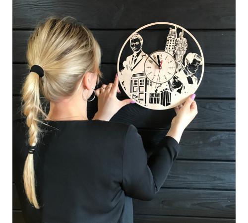 Laser-engraved Doctor Who wall clock