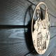 Laser-engraved Doctor Who wall clock