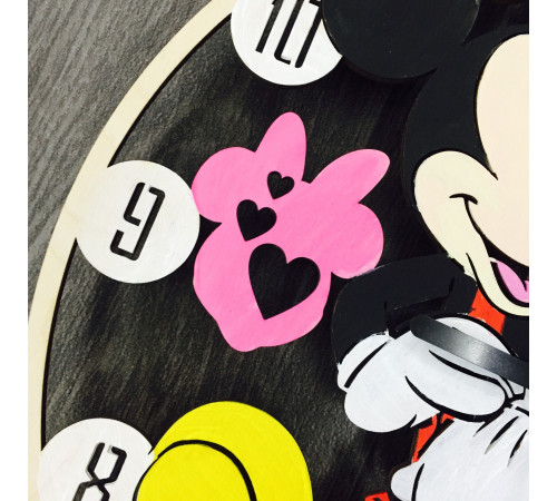 Children's wall clock "Mickey Mouse" in color