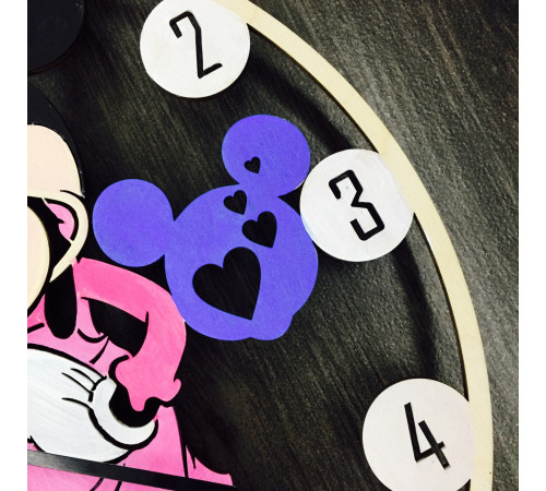 Children's wall clock "Mickey Mouse" in color
