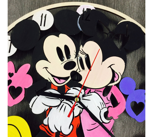 Children's wall clock "Mickey Mouse" in color