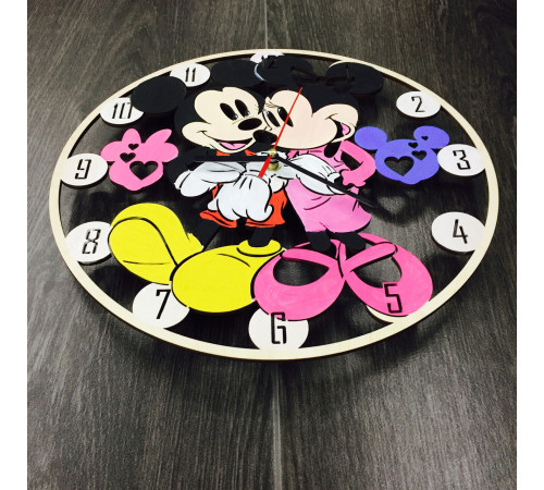 Children's wall clock "Mickey Mouse" in color