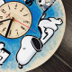 Children's wall clock made of colored wood "Snoopy"