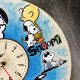 Children's wall clock made of colored wood "Snoopy"