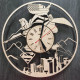 Holzwanduhr "Superman"