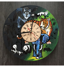 Large Round Colorful Wall Clock 
