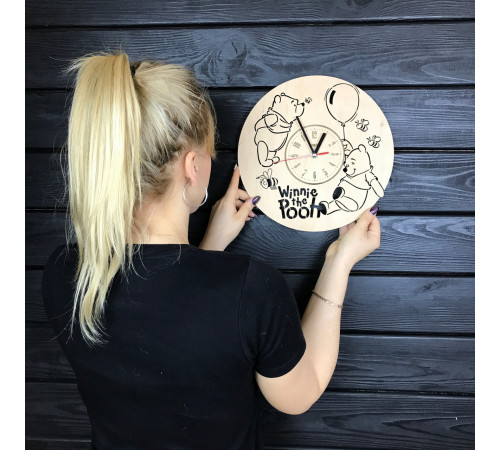 Children's wooden wall clock "Winnie the Pooh"