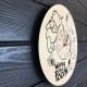 Children's wooden wall clock "Winnie the Pooh"