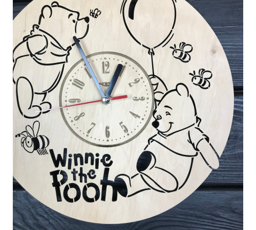 Children's wooden wall clock "Winnie the Pooh"