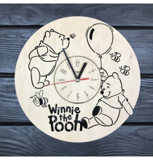 Children's wooden wall clock 