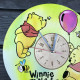 Children's colorful wooden wall clock "Winnie the Pooh"