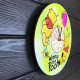 Children's colorful wooden wall clock "Winnie the Pooh"