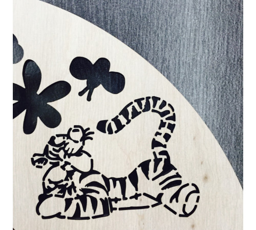 Children's wall clock "Winnie the Pooh and his company"