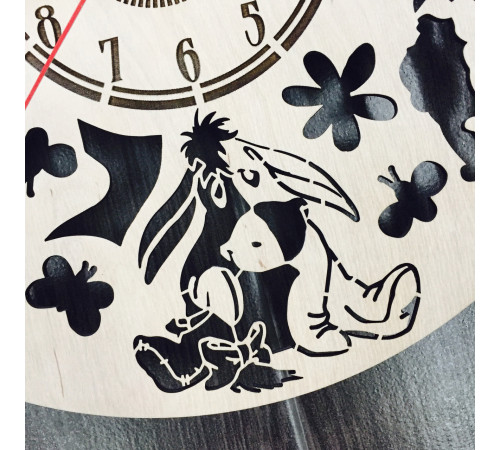 Children's wall clock "Winnie the Pooh and his company"