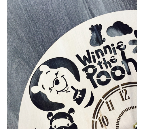 Children's wall clock "Winnie the Pooh and his company"