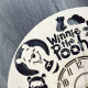 Children's wall clock "Winnie the Pooh and his company"