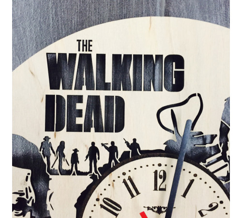 Wall clock with an original design from "The Walking Dead"
