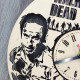 Wall clock with an original design from "The Walking Dead"