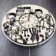 Wall clock with an original design from "The Walking Dead"