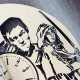 Wall clock with an original design from "The Walking Dead"