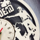 Silent Wooden Wall Clock "The Walking Dead"
