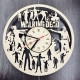 Silent Wooden Wall Clock "The Walking Dead"