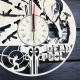 Wooden wall clock "Deadpool".