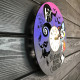 Colorful wooden wall clock "Nightmare before Christmas"